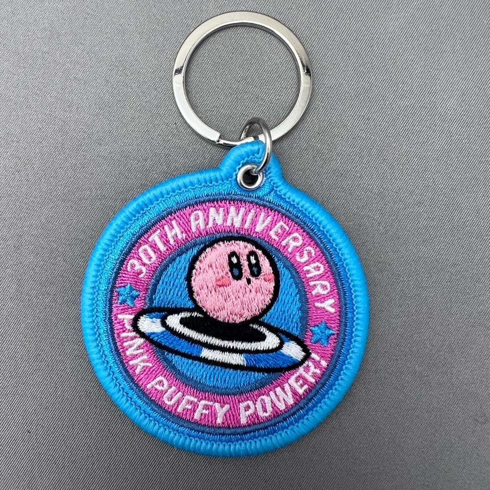 Kirby 30th Anniversary Embroidered Keychain from Japan Blind Bag